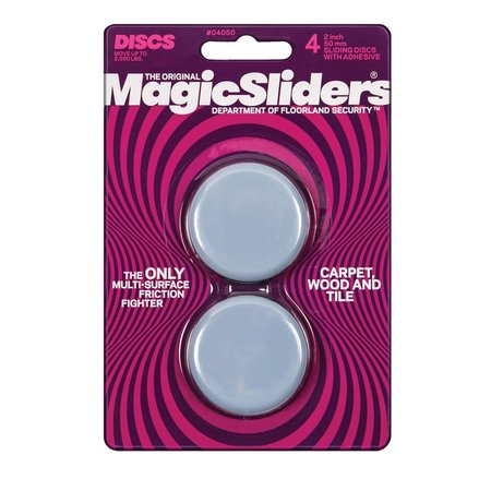 MAGIC SLIDERS Sliding Disc Rnd 2" 4Pk 04050